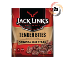 2x Packs Jack Links Tender Bites Original Beef Steak 3.25oz Fast Shipping! - £17.26 GBP