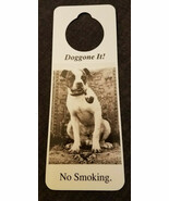 NOS Vintage 1990s Novelty Door Hanger - Doggone It! NO SMOKING   - $5.89