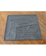 1988 Vermont Castings Plate Cast Iron Owners Outing Plaque The Country S... - $18.49
