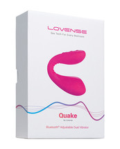 &#39;lovense Dolce (previously Quake) Adjustable Dual Stimulator - Pink - £102.38 GBP
