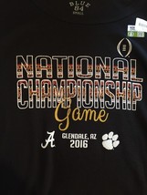 National Championship 2016 Clemson Alabama Women&#39;s Long Sleeve Shirt New... - $140.98 MXN