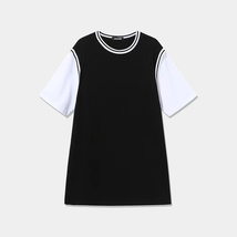 Ginuorate Women&#39;s Neck T-Shirt Dress Casual Soft Short Sleeve Mini Dress... - £18.73 GBP