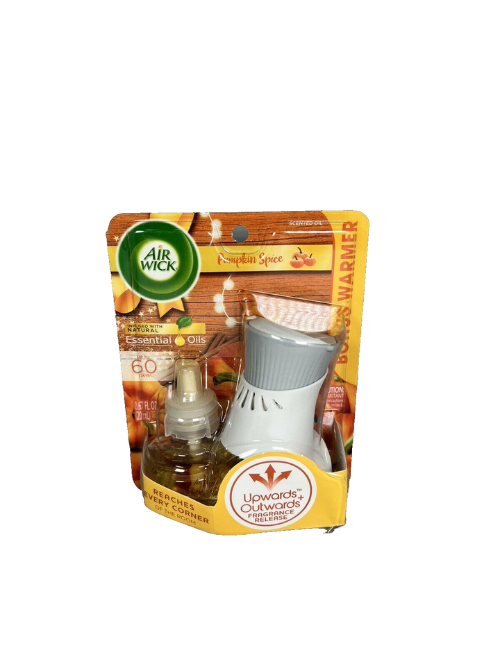 Air Wick Scented Oil Kit (Warmer + 1 Refill), Pumpkin Spice, Air Freshener