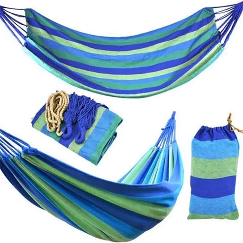 House Home 1pc rainA Outdoor Leisure Portable Hammock canvas Hammocks Ultralight - £53.55 GBP