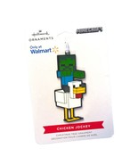 Hallmark Minecraft Chicken Jockey Flat Metal Ornament New - £8.68 GBP