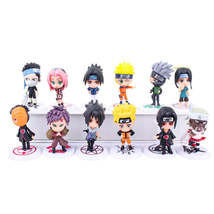 6 Pcs/Lot NARUTO Sasuke Gaara Uchiha Madara Figure 7-8cm 2 Style Personality Bas - £3.15 GBP