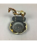 Vintage Steel Cigarette Ashtray &amp; Horse - 5.5”Hx7”Lx4.5”W - $187.97 MXN