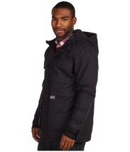 Hurley Focus Four Pocket Black Parka Jacket Size Large Brand New - £139.56 GBP