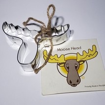 Ann Clark Moose Head Metal Cookie Cutter Made In USA  Includes Recipe NWT - £7.99 GBP