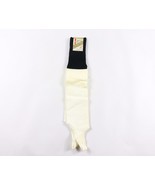 NOS Vintage 80s Adult OSFA Nylon Stirrup Sport Socks Soccer Socks White ... - £15.73 GBP