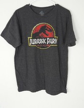 Jurassic Park Movie Logo T-Shirt Men&#39;s Size L Black T-Rex - $192.49 MXN