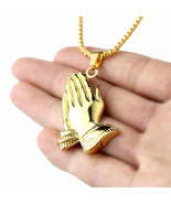 Necklaces Religious Jewelry Praying Hands Spiritual Holy Prayer devotional - £16.05 GBP