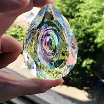 Hanging Crystals Prism Suncatcher for Windows Decoration 76mm AB-Color - £16.33 GBP