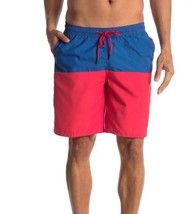Beach Bros Mens Trunks Swim Shorts Blue Red Drawstring Lined Big &amp; Tall ... - £23.33 GBP