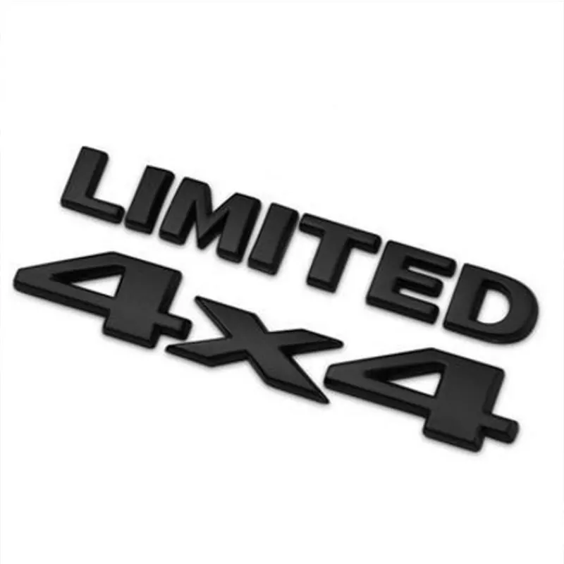 AQTQAQ 1set 4 X 4 +LIMITED Chrome Logo 3d Decal Emblem Logo Sticker Nameplate  D - £54.40 GBP