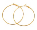 1 pair 25 30 40 50 60mm rhodium gold color round big circle hoop earring hoops thumb155 crop