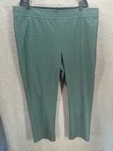 Skye’s The Limit Skirt Womens Pants Green Houndstooth Elastic Waist 16W - $19.80