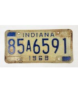 1968 Indiana Farm License Plate 85A6591 - $27.72