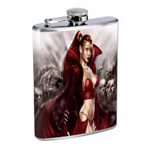 Hot Anime Witches D1 Flask 8oz Stainless Steel Hip Drinking Whiskey - £11.83 GBP