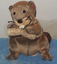 TY Lumberjack The Beaver Beanie Baby plush toy - $5.73