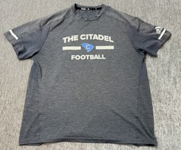 The Citadel Bulldogs Shirt Mens Large Gray Football Adidas Military T-Sh... - $19.79