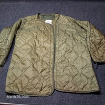 Liner Cold Weather Coat Large Green Quilted 8415-00-782-2884 Military Gi... - $22.99