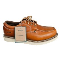 Golden Fox Leather Work Shoes Men&#39;s 13 Moc Toe Oxford 4&quot; Full Grain Boot... - £108.12 GBP