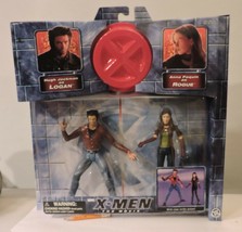 ToyBiz X-Men the Movie Logan &amp; Rogue Action Figure Box Set NIB (2000) - £15.82 GBP