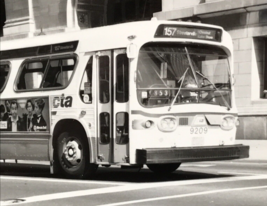 Chicago Transit Authority Bus CTA #9209 Route 157 Streeterville B&amp;W Photo 1991 - £7.58 GBP