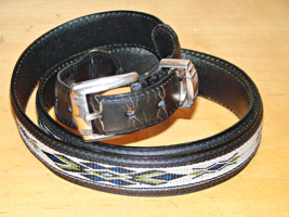 John Blair Italian Leather Belt Western Wear Cowboy Rodeo Horse Ranch XL... - £15.06 GBP