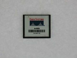 Cisco 64 MB CF Compact Flash Card for 1841 2801 2811 2821 2851 3725 3745 Routers - £31.75 GBP