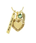 Loving Heart Gold Pendant Ash Urn - Love Charms™ Option - $39.95