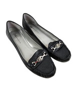 Anne Klein Shoes Womens iflex 8.5M Black Leather Slip On Loafer Flats Bu... - £27.66 GBP