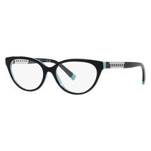 TIFFANY&amp;Co TF2226 8055 Black On Tiffany Blue 52mm Eyeglasses New Authentic - £118.49 GBP