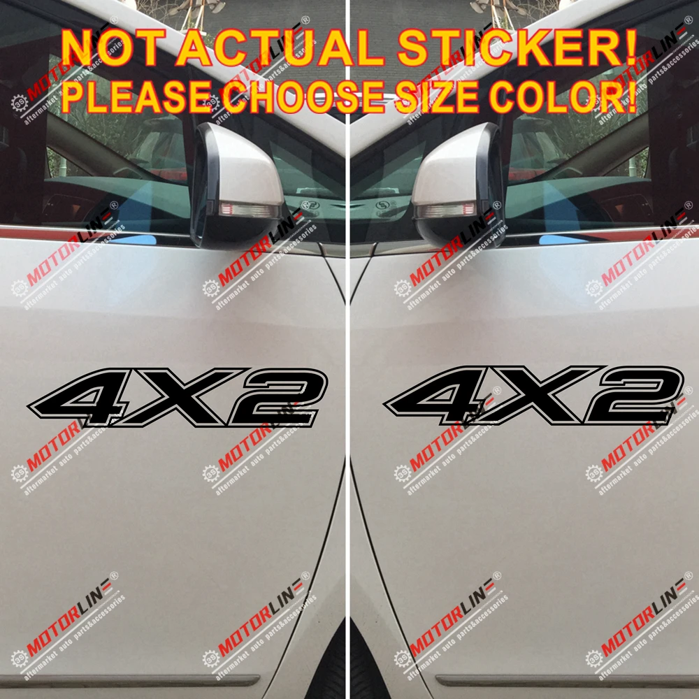 2 4x2 off road car truck decal sticker car vinyl pick size color no bkgrd thumb200