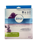 Febreze Vacuum Bags Bissell Style 7 Allergen Filtration 3 Bags NEW - $224.55 MXN