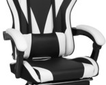 Ergodesign High Back Video Gaming Chair In Black And White With Linkage ... - $181.99