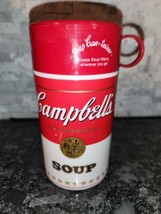 Cool Vintage 1998  3 Piece Plastic CAMPBELLS SOUP Thermos pre-owned - £17.82 GBP