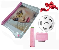 Konad Image Plate M56+2 Way Stamper and Scraper+Airplane Cosmetic Bag - $406.32 MXN
