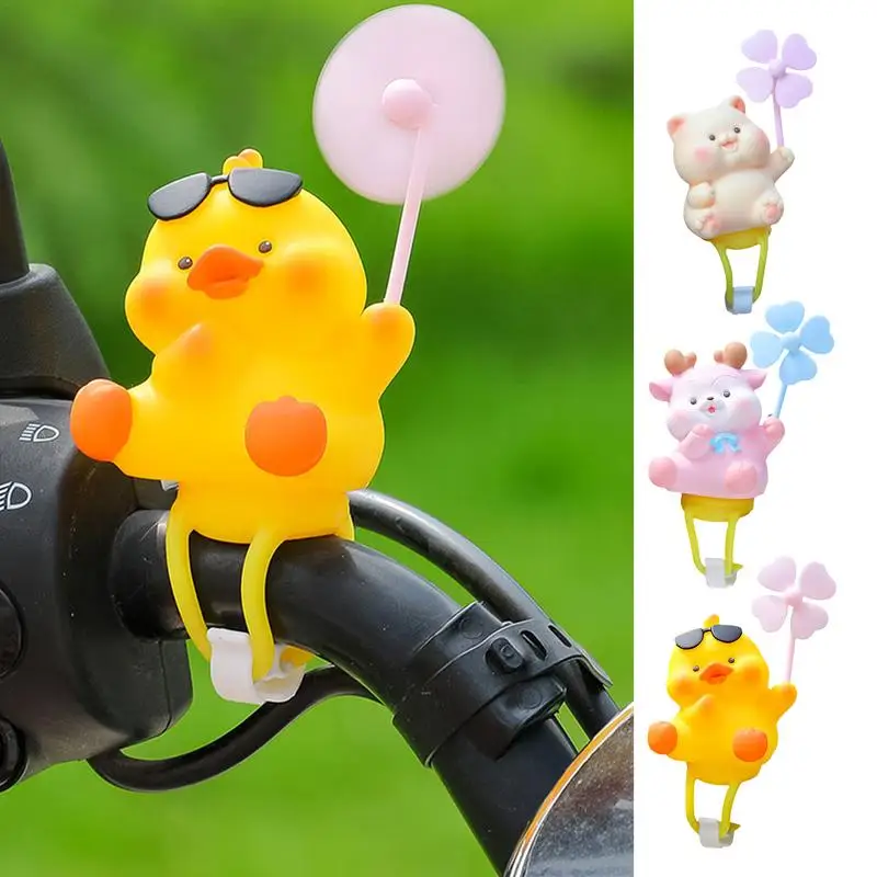 Cartoon Ornament For Handlebar Little Yellow Duck Windmill Ornament For Bicycles - £11.89 GBP+