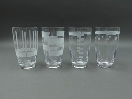 Sasaki Japan By Ward Bennett Meridian High Ball Glasses Set Of 4 - $299.99