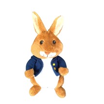 Kohls Cares Plush Stuffed Animal Doll Toy Peter Rabbit Bunny Blue Coat Jacket 11 - $9.89