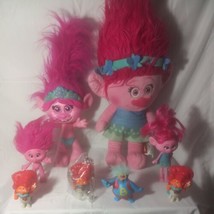 Mixed Lot Of 8 Troll Plush And Figurines Various Troll Dolls - £18.99 GBP