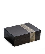 Bey-Berk International BB677GRY Lacquered Ash Wood Valet Box with Multi ... - £155.75 GBP
