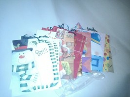 Christmas Theme Gift Bags in Assorted Styles 12 Gift bags NEW - £7.88 GBP