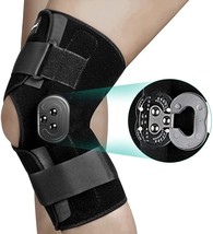 Hinged Knee ce Adjustable Knee Support with Side Stabilizers of Loc Dials for Kn - £97.92 GBP