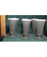 6 Vintage Tupperware Tall Jello/Pudding/Parfait Cups 754 w/ Lid 296 (3 P... - £7.84 GBP