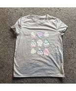 BCBG Girls Cupcake Cake Pop Glitter Gray Tee T-Shirt Medium (10-12) M - €7,70 EUR