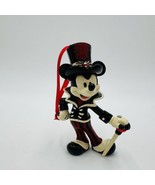 Disney Parks Halloween Mickey  Mouse Vampires Ornament 4in Porcelain Pai... - $67.50
