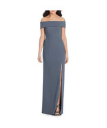 After Six 6800..Natural Waist Off-The-Shoulder Mermaid Dress...Silversto... - $1,609.79 MXN
